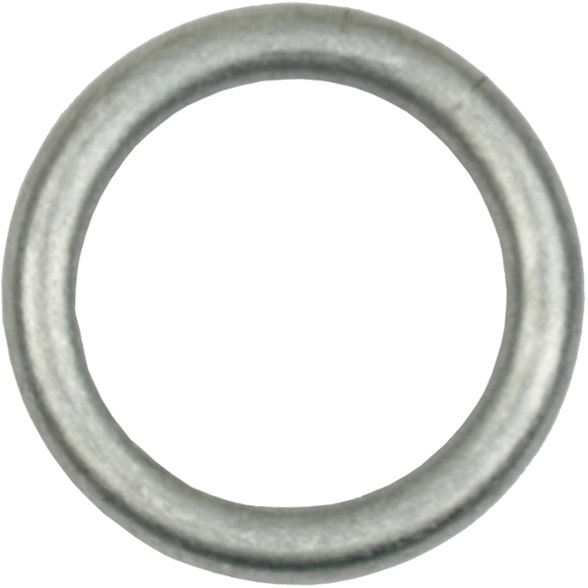 Close-up of SMC Aluminum Rappelling Ring showcasing its sturdy design.