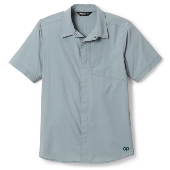Astroman Air Climbing Shirt worn during a summer hike, showcasing breathability and sun protection.