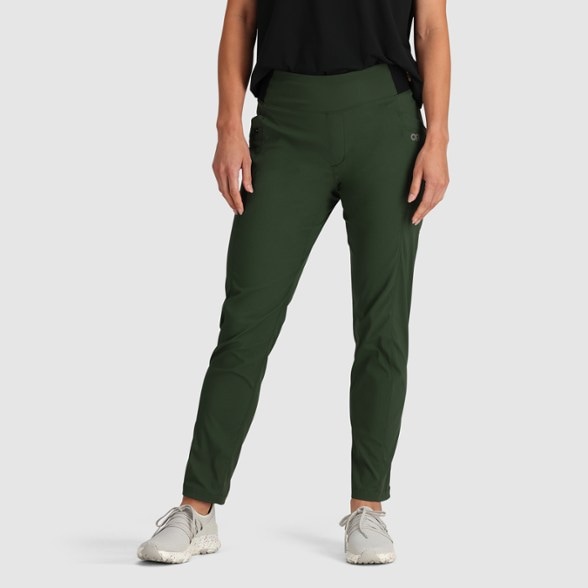 Zendo Women's Climbing Pants showcasing the stretch fabric and gusseted design.