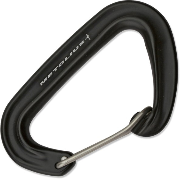 UltraLite II Climbing Carabiner with a view of the wire gate mechanism.