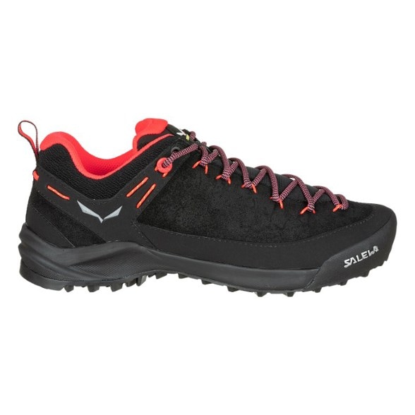 Wildfire Leather Women's Approach Shoes showcasing the durable suede upper and rubber rand.