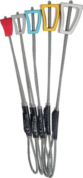Lightweight Rock Wire Nut Set showcasing its anodized color-coded heads for quick selection.