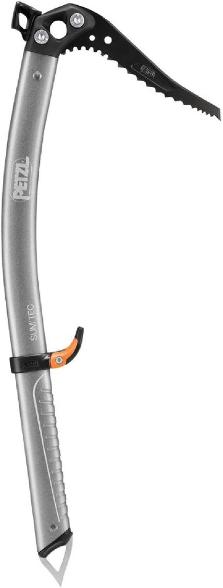 Petzl Sum'Tec Hammer ice axe angled for optimal grip