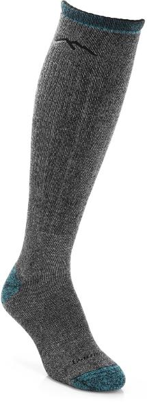 Darn Tough women's mountaineering socks showing heavy cushioning and over-the-calf height.