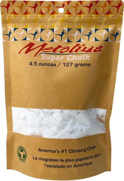 Climber's Choice Magnesium Chalk 4.5 oz in a gym setting.