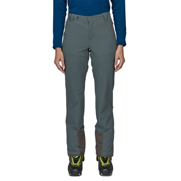 Front view of SummitPro women's outdoor pants showing slim fit and zippered thigh pockets