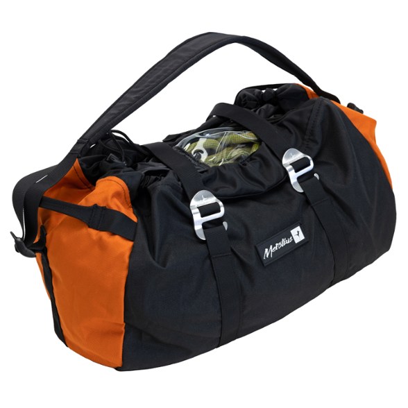 Ropemaster HC Climbing Rope Bag showcasing its blue exterior and durable fabric.