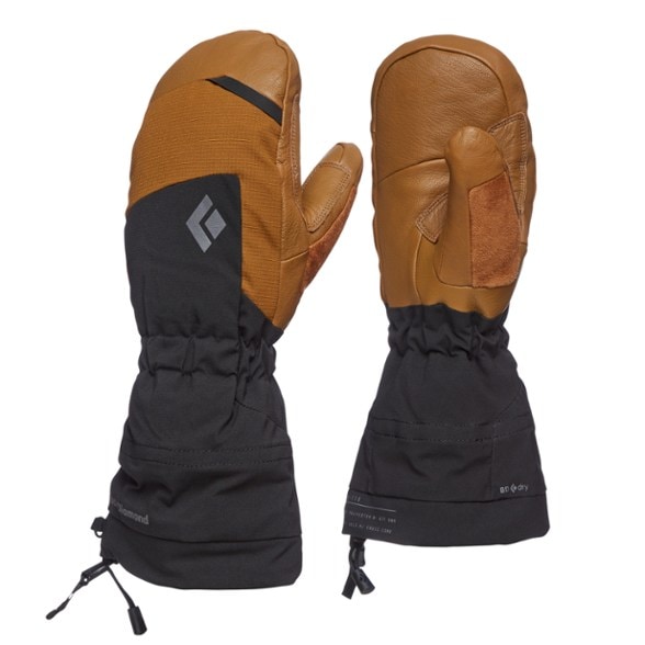 Men's Mercury Mittens showcasing waterproof design and insulation features.