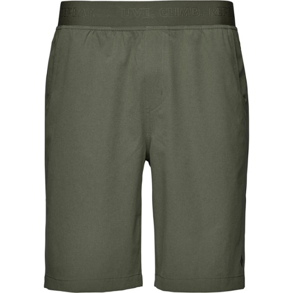 Sierra quick-dry hiking shorts on a model during a hike.