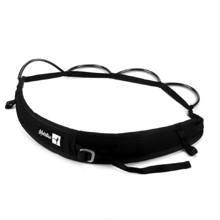 Side view of Metolius Pro multi-loop gear sling showing ergonomic shoulder contour and foam padding