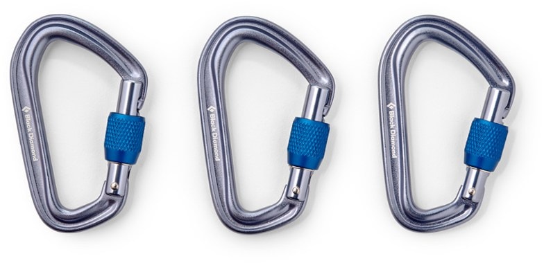 Close-up of HotForge screwgate carabiner showing keylock nose and functional grip