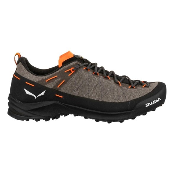 Side view of Salewa Men's Wildfire Canvas Approach Shoes highlighting the breathable design.