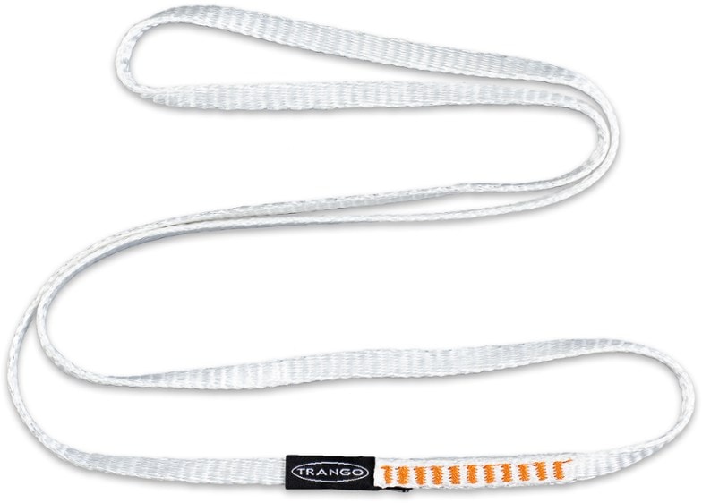 UltraLight High Strength Climbing Sling on a rock face, showcasing its lightweight design and durability.