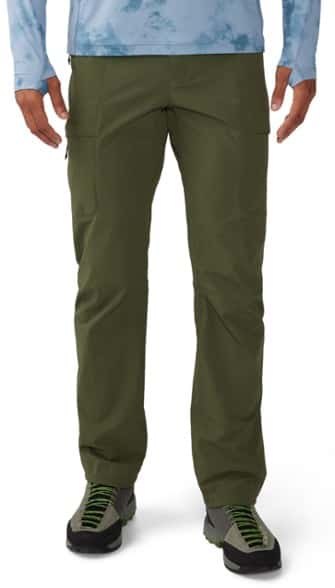 Chockstone Alpine LT Men's Outdoor Pants in action on a hiking trail.