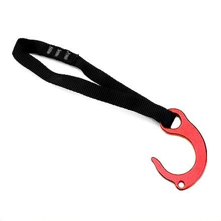 Black Diamond Fifi Hook showcasing its large mouth design for easy placements.