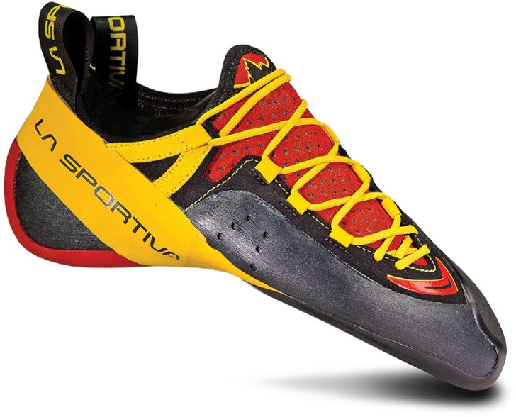 Front view of Elite Performance Climbing Shoes showcasing the No-Edge technology.