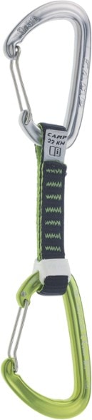 C.A.M.P. Orbit Wire Express Quickdraw from a side angle, highlighting the wire gate design.