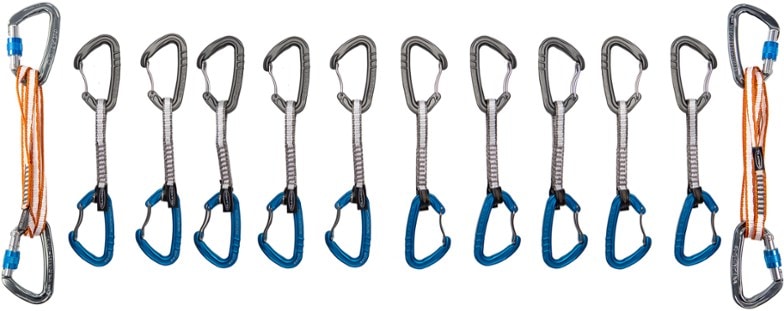 Close-up of the Phase quickdraws in the Ultimate Sport Climbing Gear Package