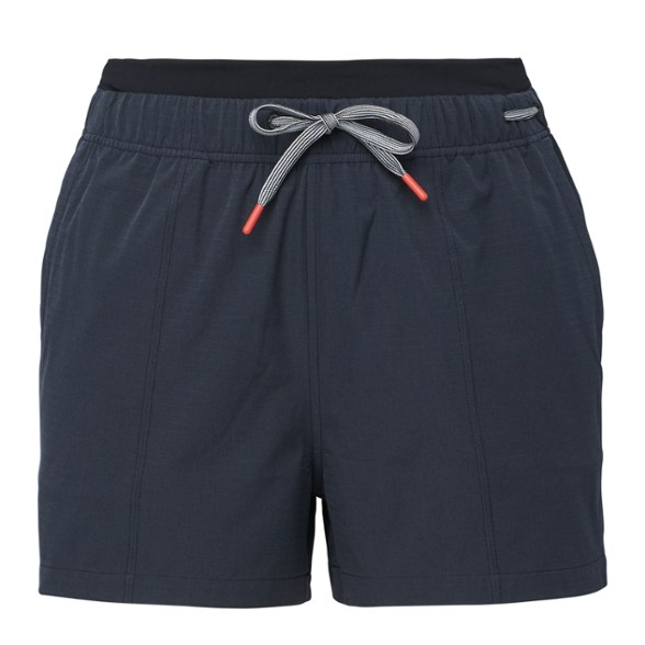 Elevate Women's Climbing Shorts displayed outdoors, highlighting their breathable fabric and comfort.