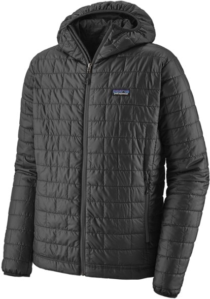 Front view of Patagonia Nano Puff Hoody for Men, highlighting its sleek design and insulation features.