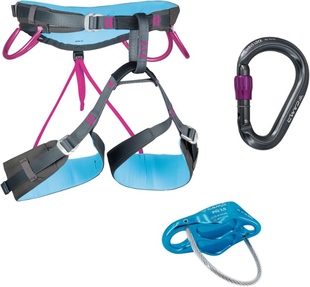 Front view of the Women's Energy Nova harness showcasing its design and comfort features.