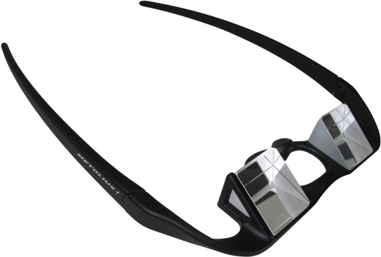 VisionPro Belay Glasses showcasing the enhanced field of vision for rock climbing.