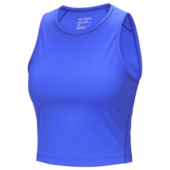 Front view of Soria Women's Hiking Tank showing moisture-wicking fabric.