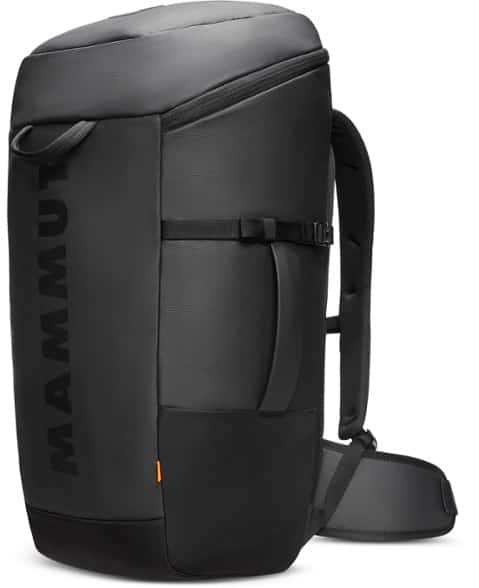 Mammut Neon 45 Climbing Backpack from the front, highlighting the main compartment and hipbelt.