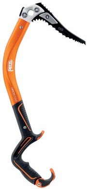 Petzl Modular Ergonomic Ice Tool showcasing its ergonomic design and modular features.