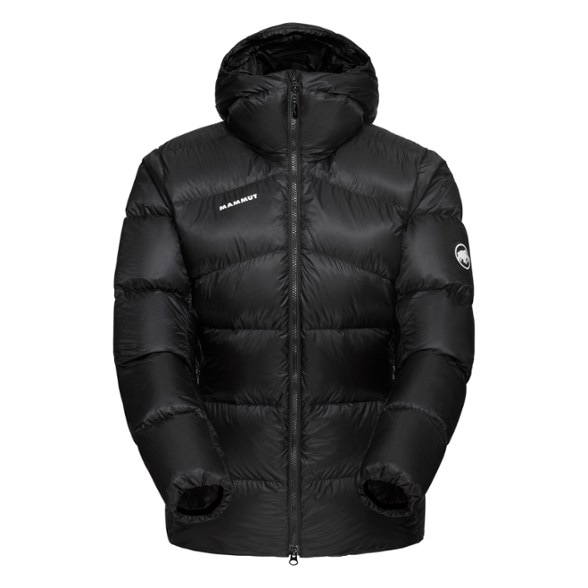 Mammut Taiss Pro Women's Insulated Down Jacket worn during mountaineering with snow in the background