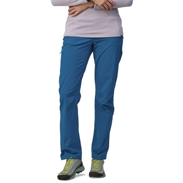 Front view of Chambeau Women's Climbing Pants showcasing stretch and fit.