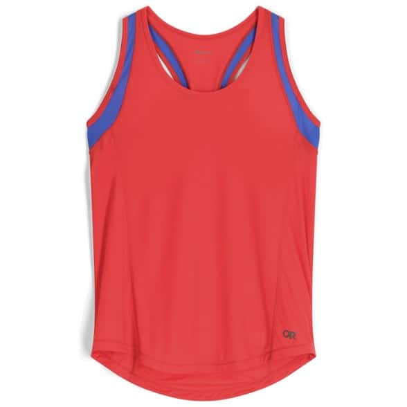 Echo women's tank top showcasing breathable fabric for outdoor running