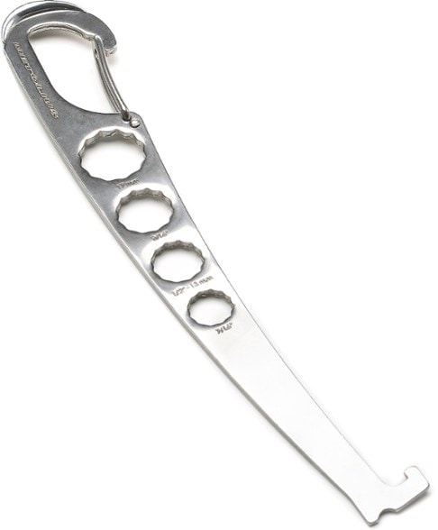 Metolius Torque Nut Tool showing curved shape for easy gear extraction