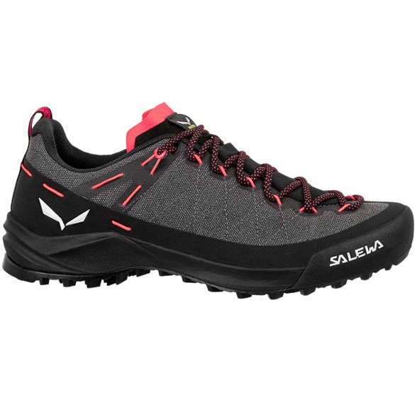 Close-up of Salewa Women's Wildfire Approach Shoes showcasing the recycled canvas material.