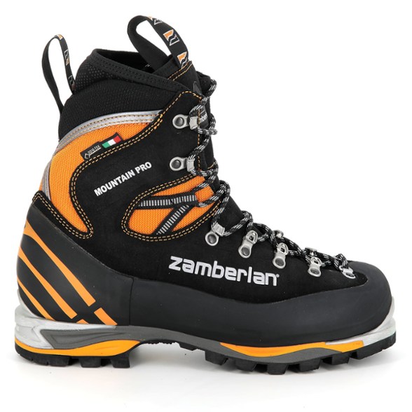Zamberlan Mountain Pro EVO GTX RR side view showcasing its lightweight design for alpine climbing.