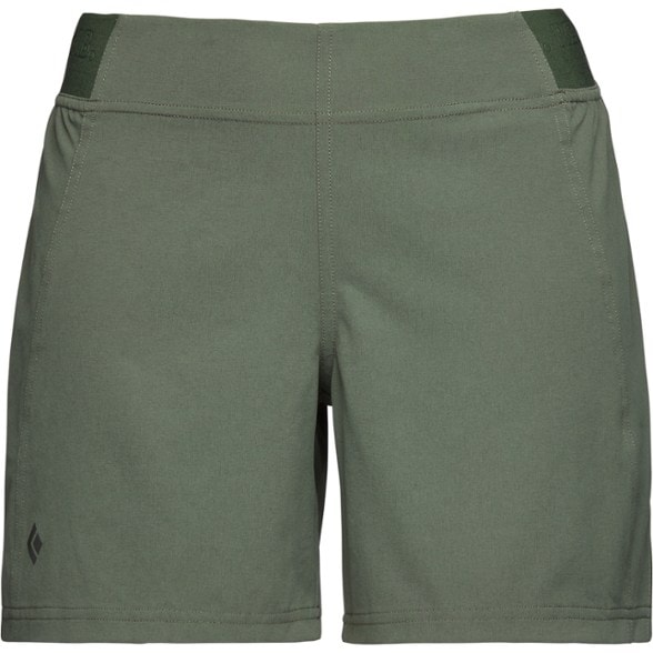 Close-up of Sierra Quick-Dry Hiking Shorts showing the branded elastic waistband.