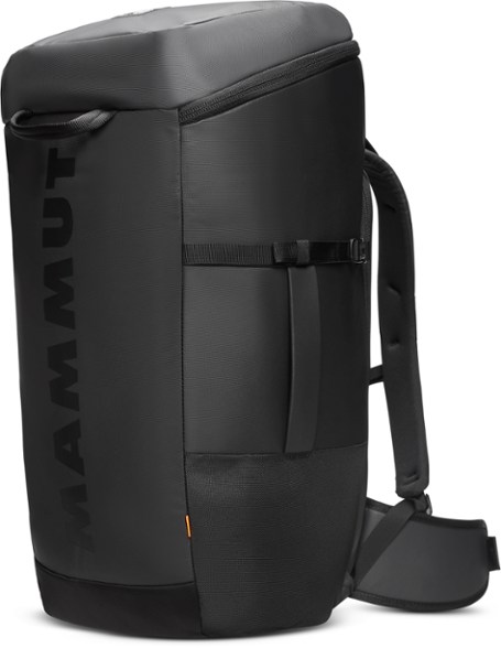 Mammut Neon 55 Climbing Backpack showcasing the spacious main compartment and rope bag.