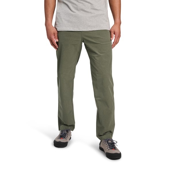 Close-up of Adventure Ready Sequence Pants showcasing the ripstop fabric and pockets, ideal for outdoor activities.