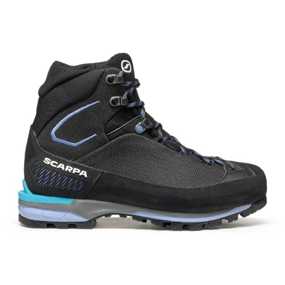Zodiac Tech LT Women's Gore-Tex Mountaineering Boots on rocky terrain