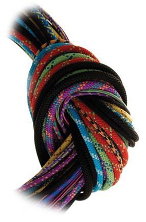 Close-up of the 8mm high strength accessory cord showcasing its texture and color variety.