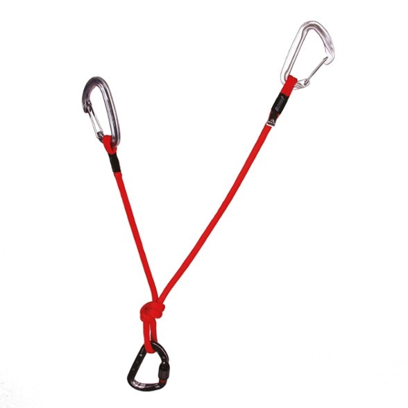 Blue Ice Alpine Runner Quickdraw Sling in action on a climbing route