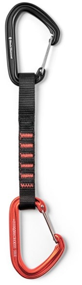 Black Diamond HotWire Quickdraw showing lightweight design and dual wiregates.