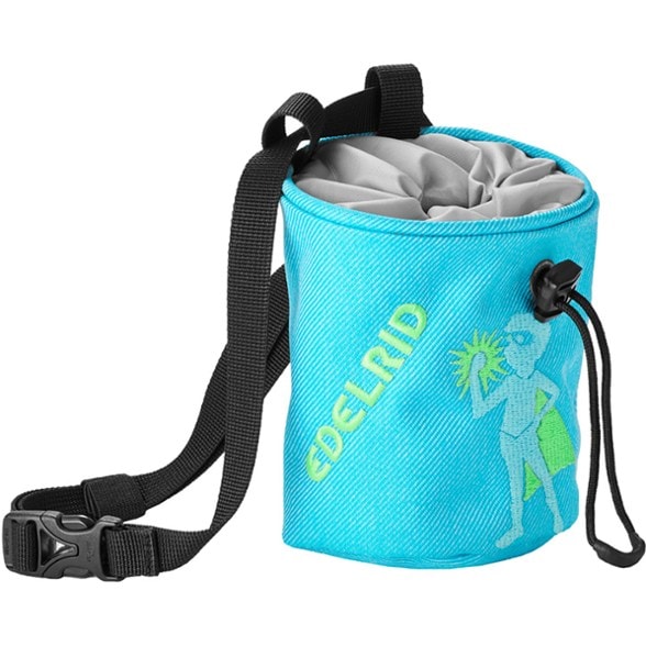 Edelrid Kids' Muffin Chalk Bag in vibrant colors, ideal for young climbers.