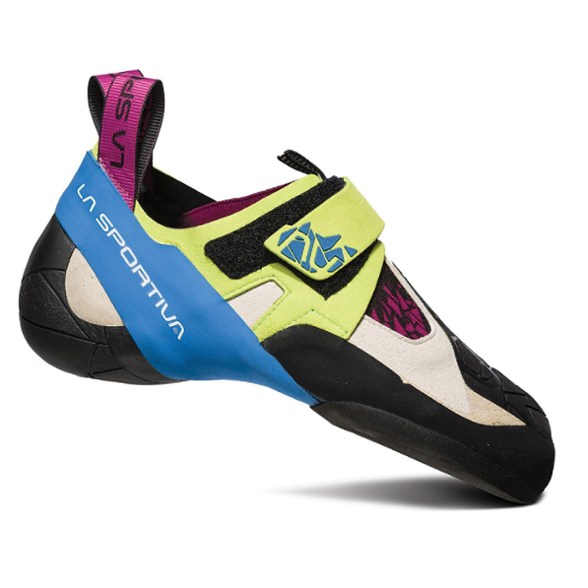Skwama Women's Climbing Shoes side view highlighting the snug fit and design features