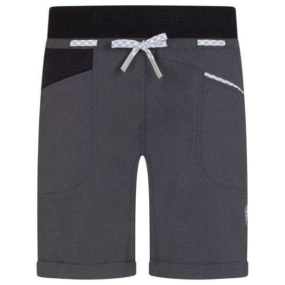 La Sportiva Women's Mantra Climbing Shorts, front view, ideal for hikes and climbs.