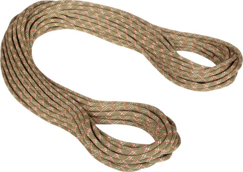 Mammut Gym Classic 9.5mm dynamic climbing rope displayed in a climbing gym setting