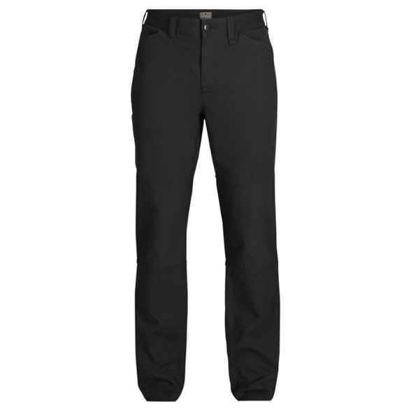 Front view of Royal Robbins FlexFit Canvas Pants for men, showcasing pockets and stretchable fabric.