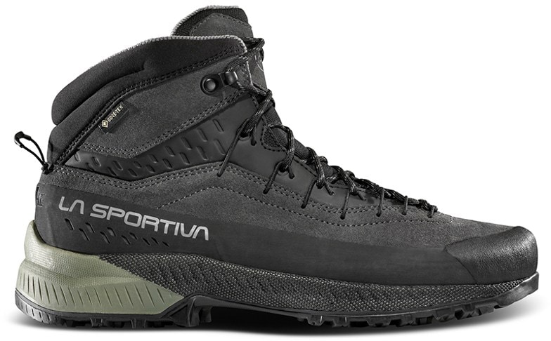 Side view of La Sportiva TX4 EVO Mid GTX approach boots showcasing the design and color.