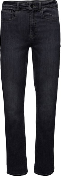 Black Diamond CORDURA climbing pants showcasing flexibility during a climb.