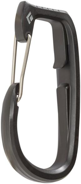 Black Diamond Ice Clipper showcasing its deep basket and compatibility with climbing harnesses.